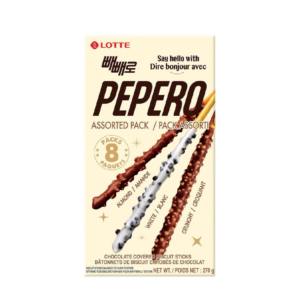 Lotte Pepero Assorted Pack, 270 g