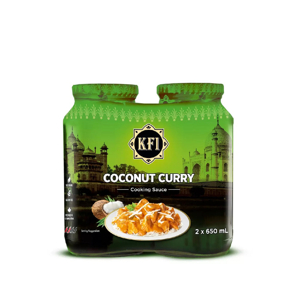 KFI Coconut Curry Cooking Sauce, 2 x 650 mL