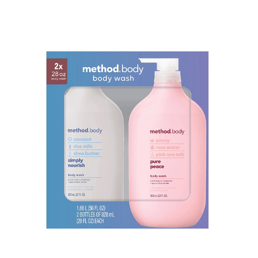 Method body wash, 2 x 828 ml