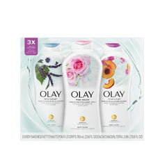 Olay Fresh Outlast Body Wash, 3 x 700 ml