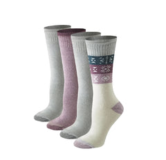 Eddie Bauer Women’s Brushed Thermal Crew Socks 5-10, 4 pairs