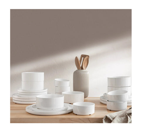 Safdie Cindy Porcelain Dinnerware, 24 pieces