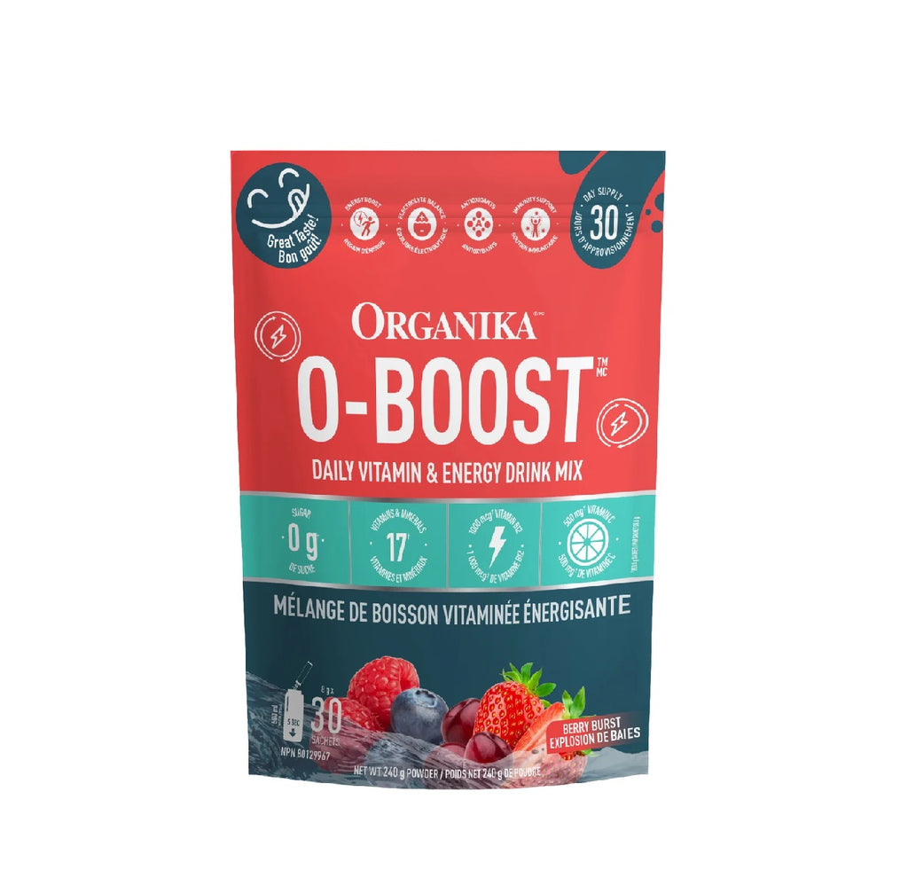 Organika O-Boost Vitamin & Energy Drink Mix, 30 x 8 g