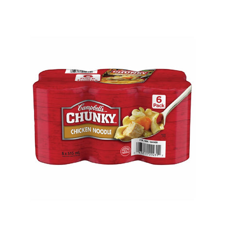 Campbell's Chunky Chicken noodle soup, 6 x 515 ml