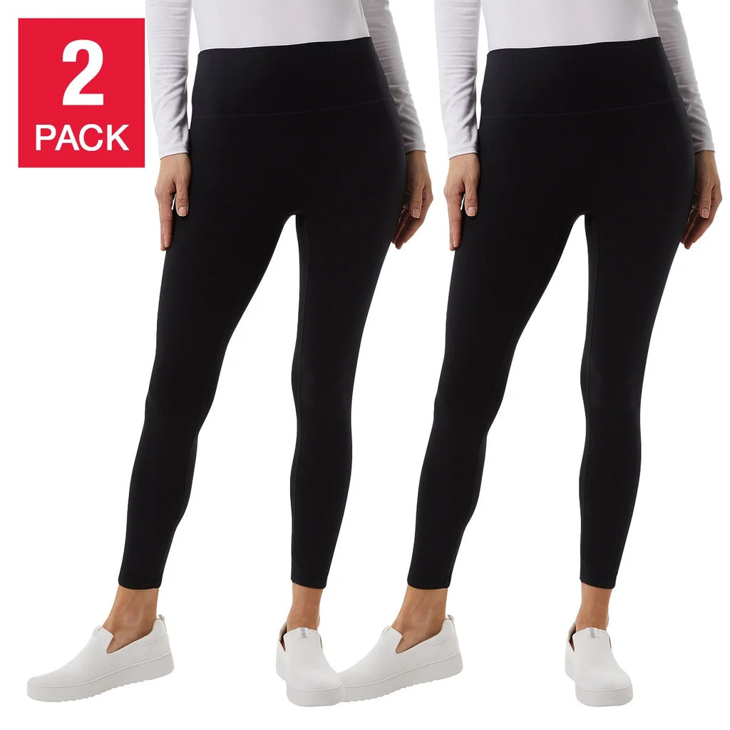 32 Degrees Ladies Everyday black Leggings medium, 2 units