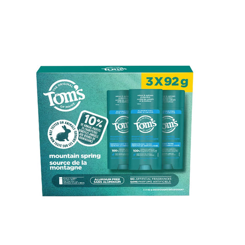 Tom's of Maine Deodorant, 3 x 92 g