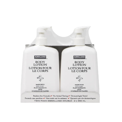 Kirkland Signature Body Lotion, 2 x 650 ml