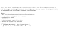 Baker's Secret Premium Non-Stick Baking Sheets, 3 pieces