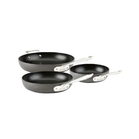 All-Clad Hard-Anodized Skillets, 3 pieces