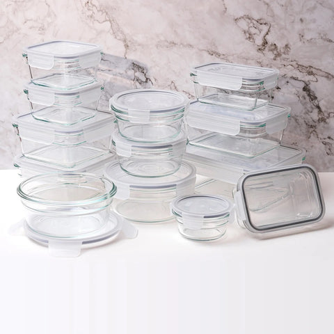 Glasslock Food Storage Set, 26 pieces