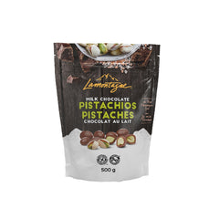 Lamontagne Milk Chocolate Covered Sea Salt Pistachios, 500 g