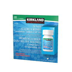 Kirkland Signature Allergy Remedy Loratadine USP 10 mg Non Drowsy, 200 tablets