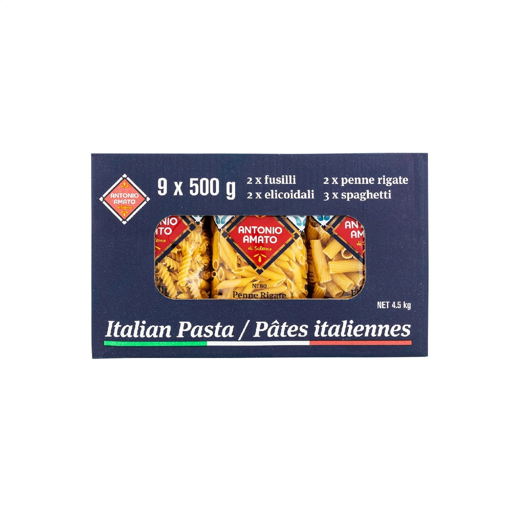 Antonio Amato Italian Pasta Variety Pack, 9 x 500 g