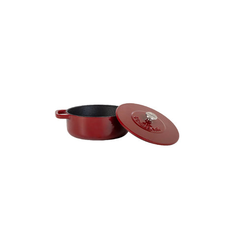 Combekk Enameled Mini Cast Iron Dutch Oven, Red, 4 packs