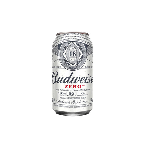 Budweiser Zero Cans, 24 x 355 ml