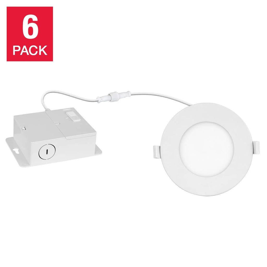 Luminus LED 10cm (4in) Panel with Detached Junction Box and Selectable Colour, 6 units