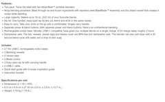 Ninja blast portable blender, 2 blenders