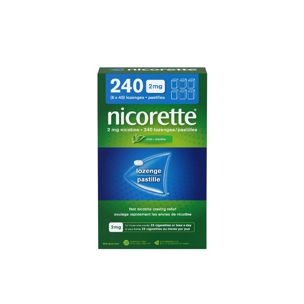 Nicorette Mini Lozenges 2mg, 240 lozenges