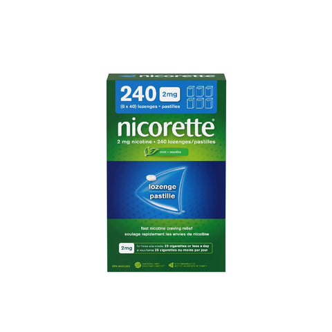 Nicorette Mini Lozenges 2mg, 240 lozenges