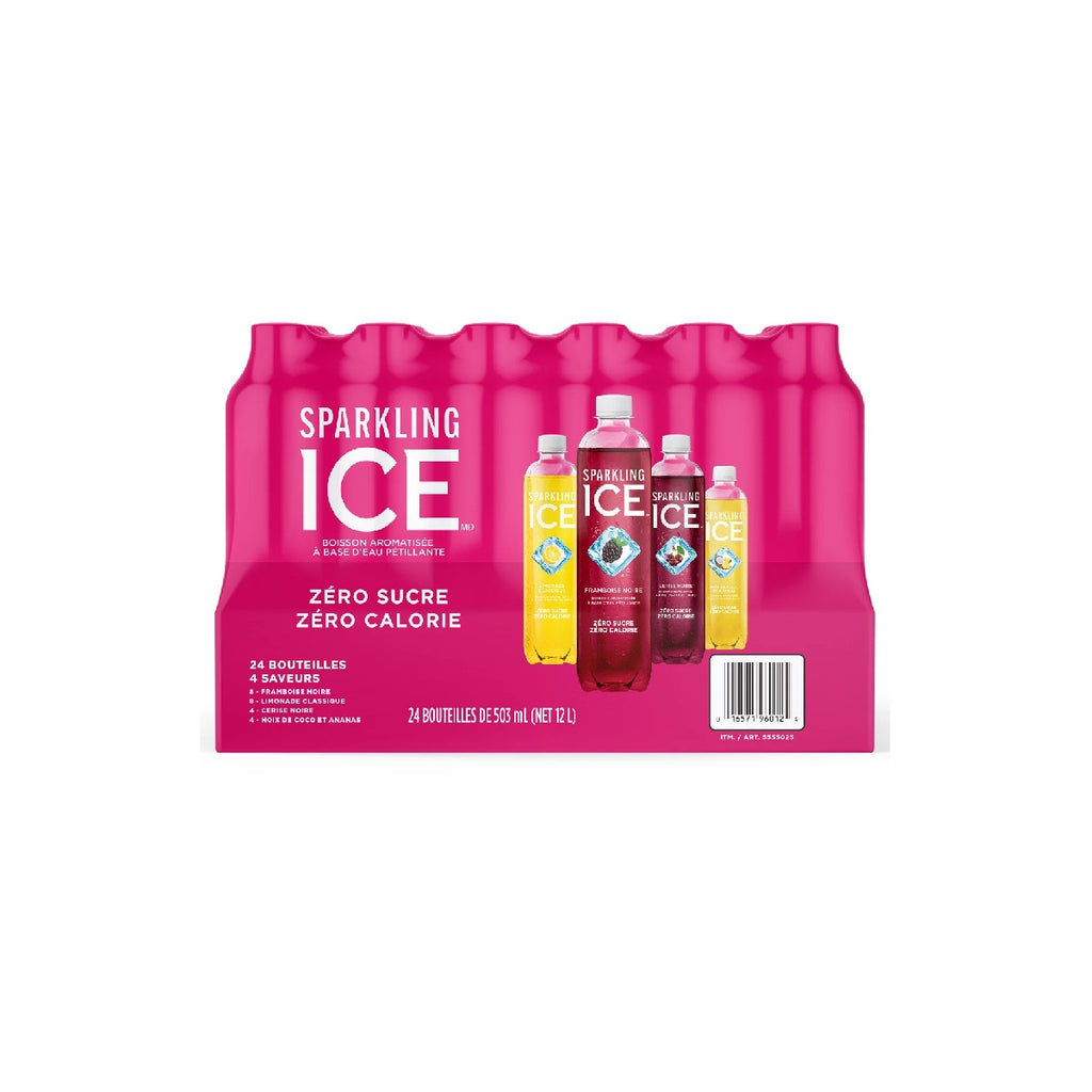 $5 OFF - Sparkling ICE Flavoured Water Beverage Variety Pack pink, 24 x 503 mL