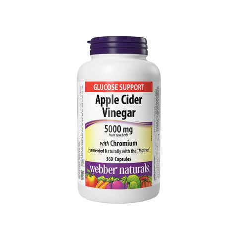 webber naturals Apple Cider Vinegar with Chromium, 360 capsules