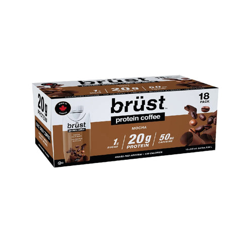 Brust Mocha Protein Coffee, 18 x 330 mL