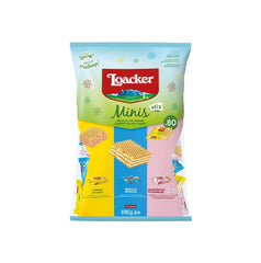 Loacker Minis Cream Filled Wafers Variety Pack, 800 g