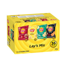 FritoLay Lay's Chips Variety pack, 36 x 28 g