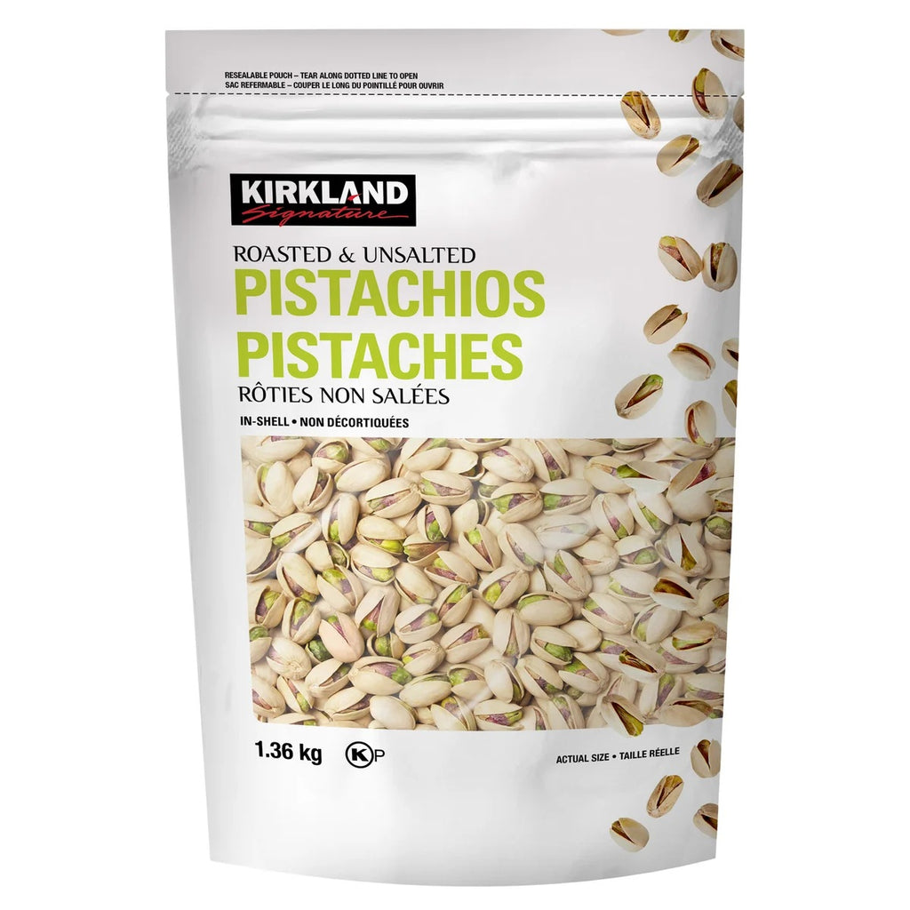 Kirkland Roasted and Unsalted Pistachios, 1.4 kg