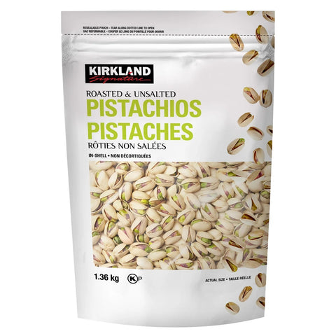 Kirkland Roasted and Unsalted Pistachios, 1.4 kg