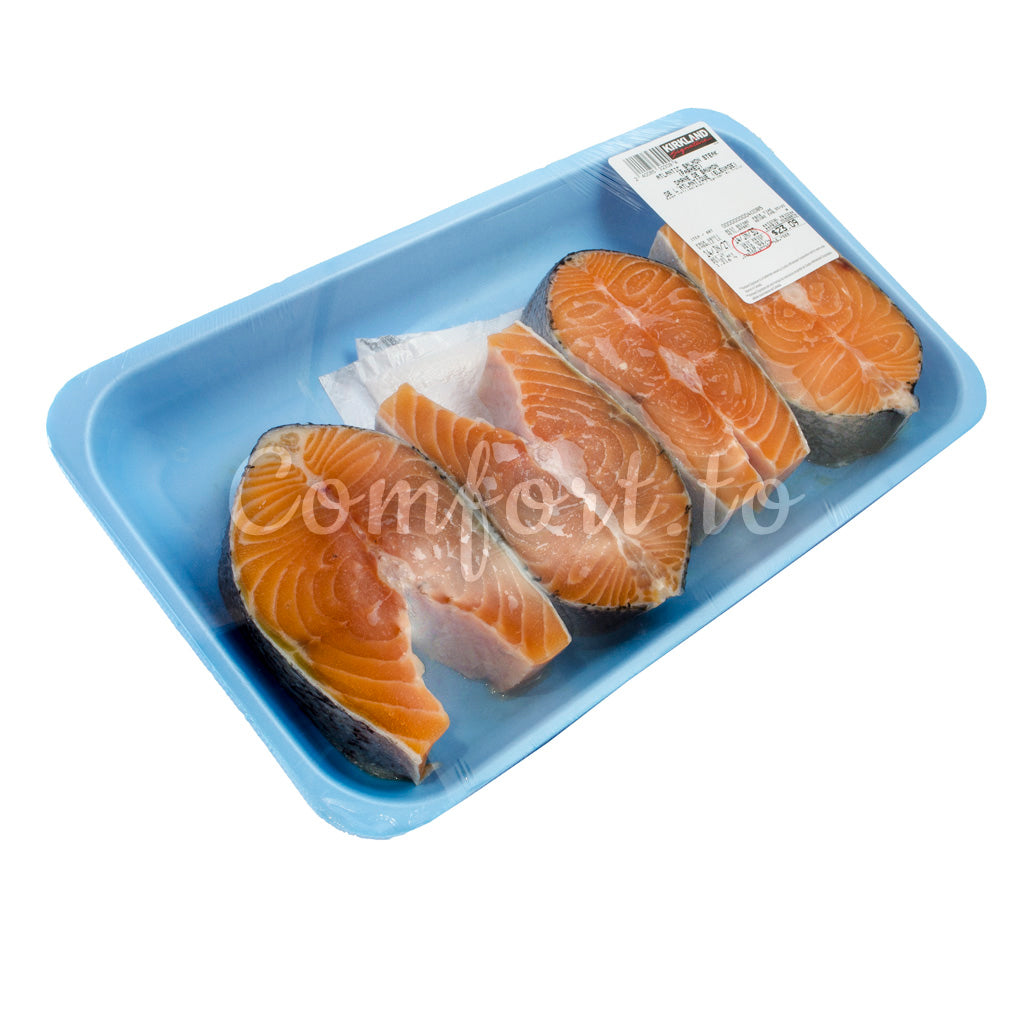 Kirkland Farmed Atlantic Salmon Steaks, 1.5 kg