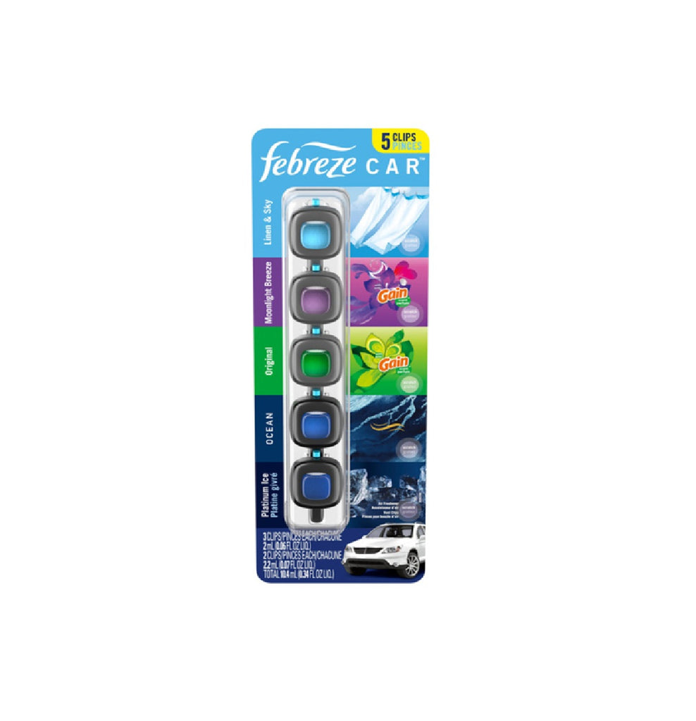 Febreze Car Air freshener, 5 pieces