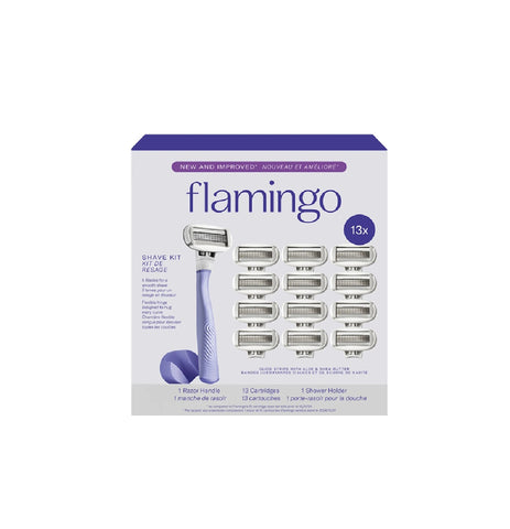 Flamingo Lilac Razor, 13 cartridges