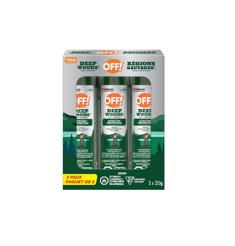 OFF! Deep Woods Insect Repellent, 3 x 255 g