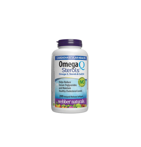 Webber Naturals Omega–3 & Coq10 With Plant Sterols, 200 softgels