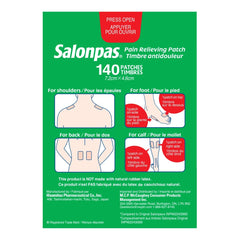 Salonpas Pain Relief Patches, 140 Patches