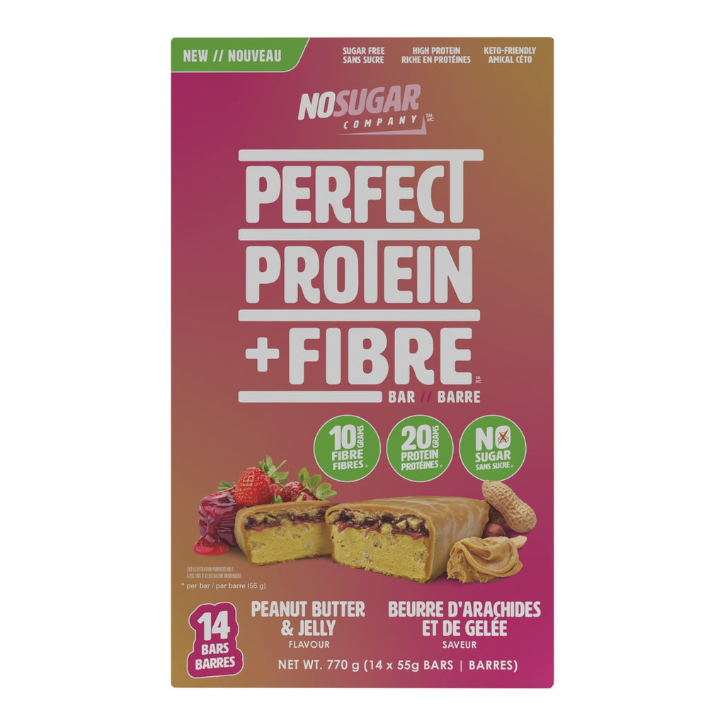 No Sugar Keto PB & J Fibre bars, 14 x 55 g