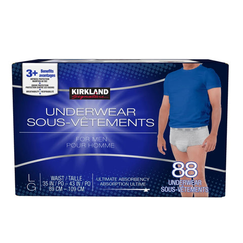 Kirkland Men's Protective Underwear Large, 84 units