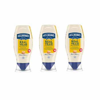 $3 OFF - Hellmann's Real Mayonnaise, 3 x 591 ml