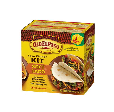 Old El Paso Soft Taco Kit, 12 tortillas