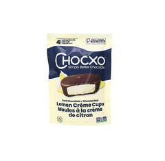 Chocxo Organic Lemon Fruit Dark Milk Chocolate Cups, 420 g