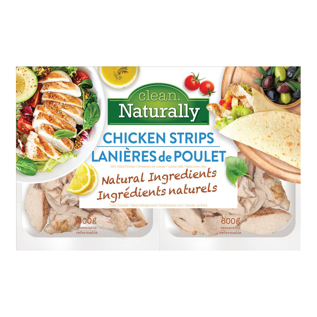 Clean Naturally Chicken Strips, 2 x 600 g