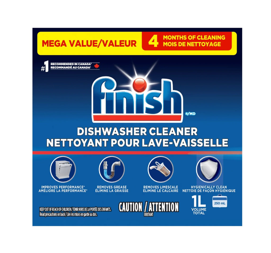 Finish Dishwasher Cleaner, 4 x 250 ml
