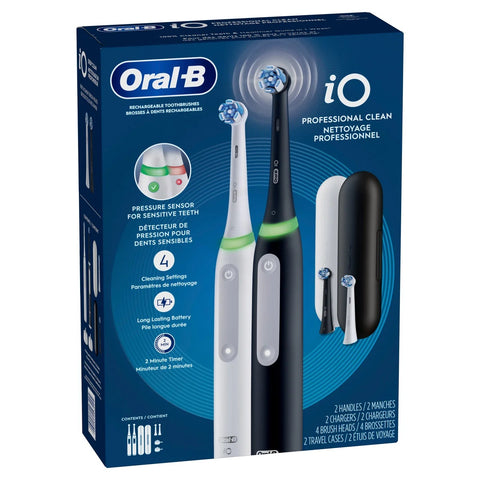 $40 OFF - Oral-B iO Series Professional Clean Electric Toothbrush, 2 sets