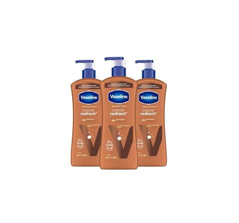 Vaseline Intensive Care Cocoa Radiant Lotion, 3 x 600 ml