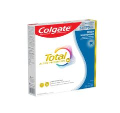 Colgate Active Prevention Plus Fresh Whitening Toothpaste, 5 x 170 ml
