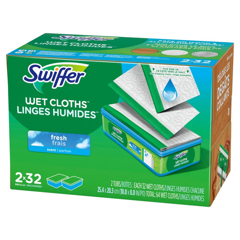 $5 OFF - Swiffer Sweeper Wet Mopping Cloths, 64 cloths