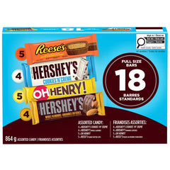 Hershey's Oh Henry!, Hershey's, Reese, 18 bars