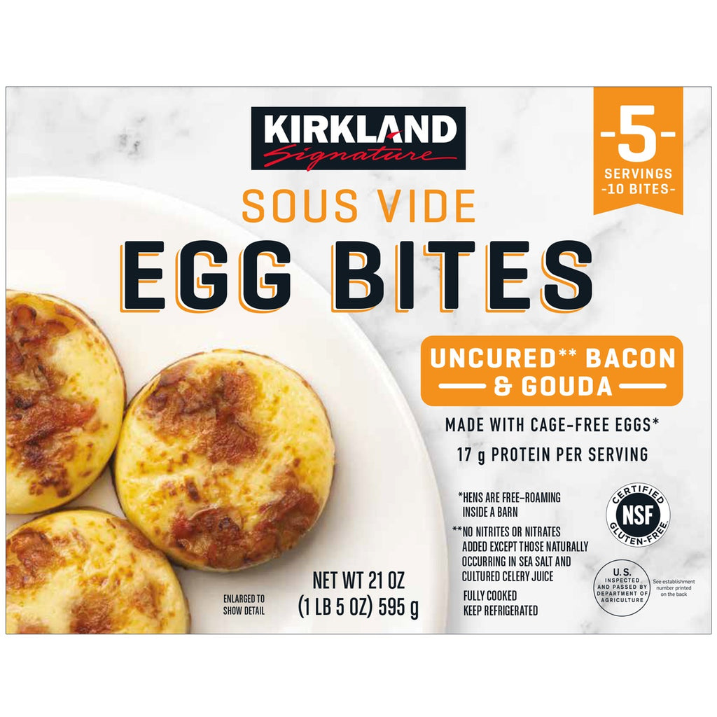 Kirkland Egg Bites, Uncured Bacon & Gouda, 595 g