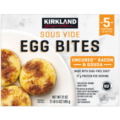 Kirkland Egg Bites, Uncured Bacon & Gouda, 595 g